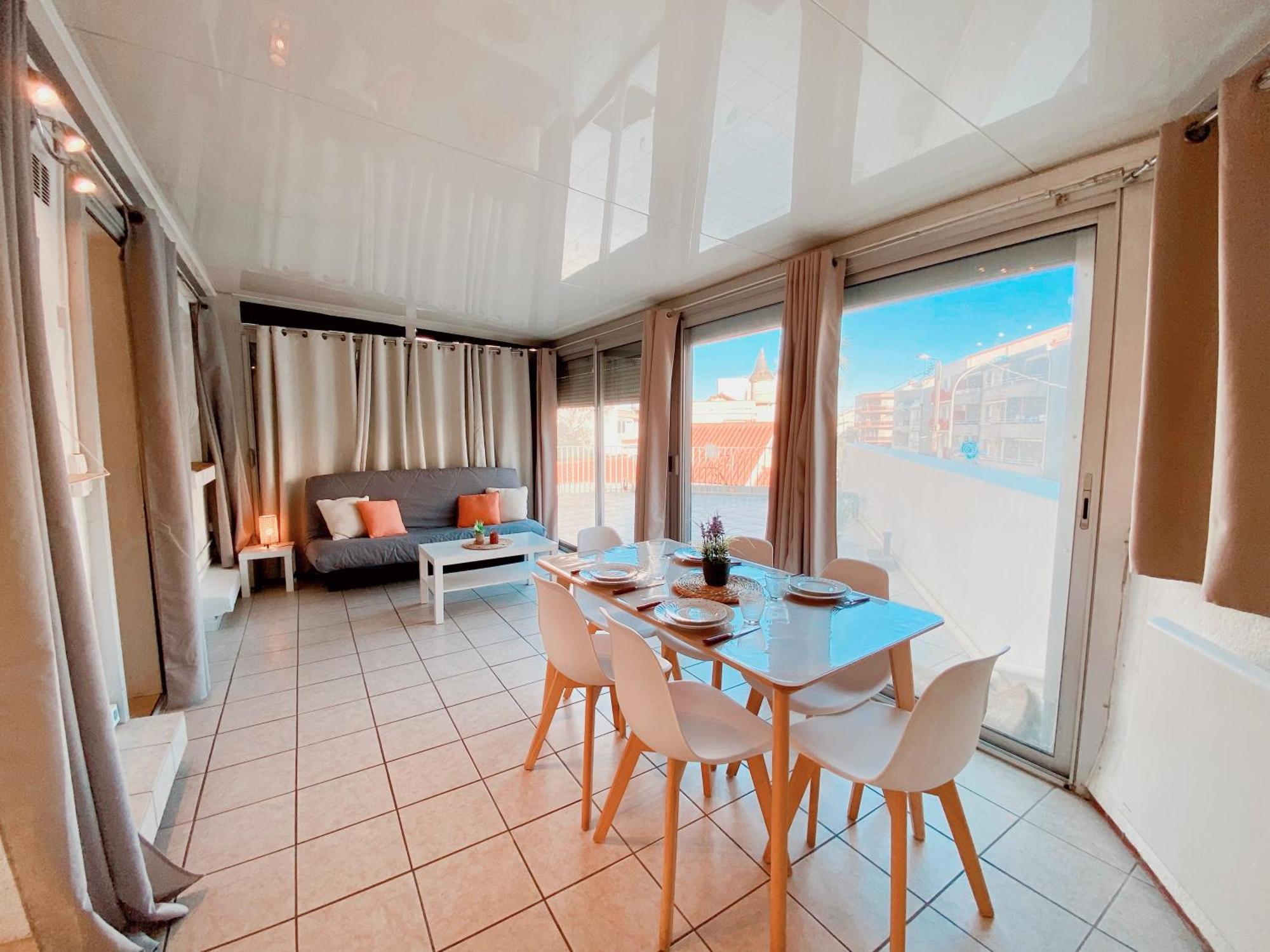 Appartement Terrasse Vue Mer 卡内 外观 照片