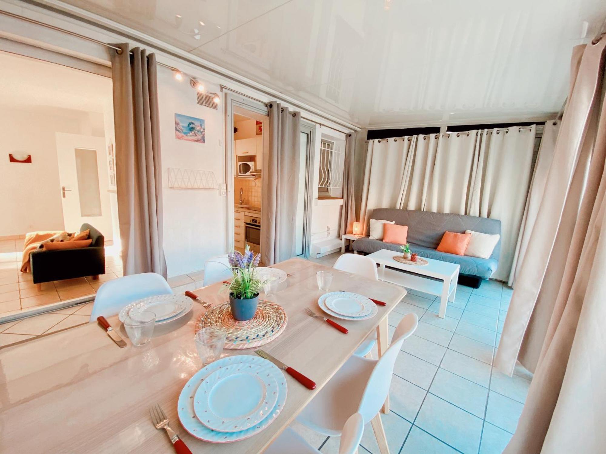 Appartement Terrasse Vue Mer 卡内 外观 照片